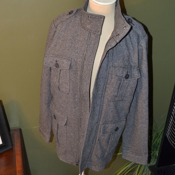 Express S Military Jacket Wool Blend - Picture 5 of 8